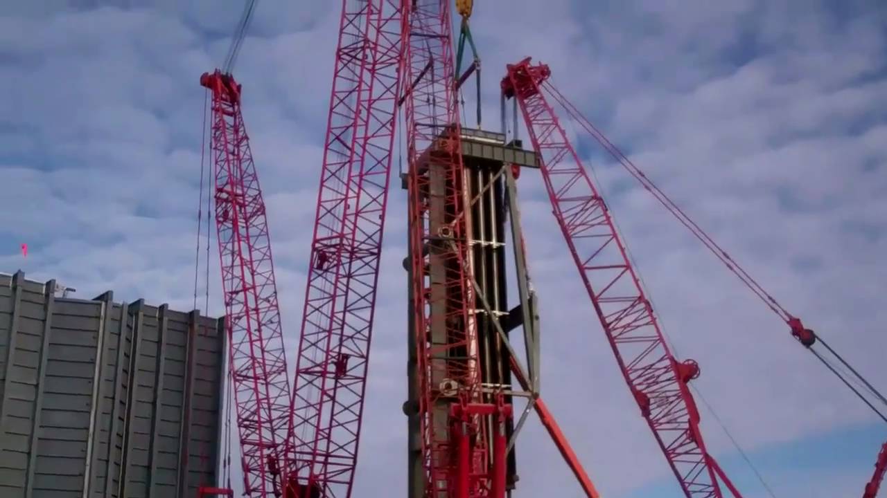 HRSG module setting (11A bundle) at Deer Creek Station