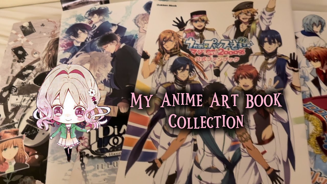 Briefly Going Through My Anime Art Books |Art Book Collection 