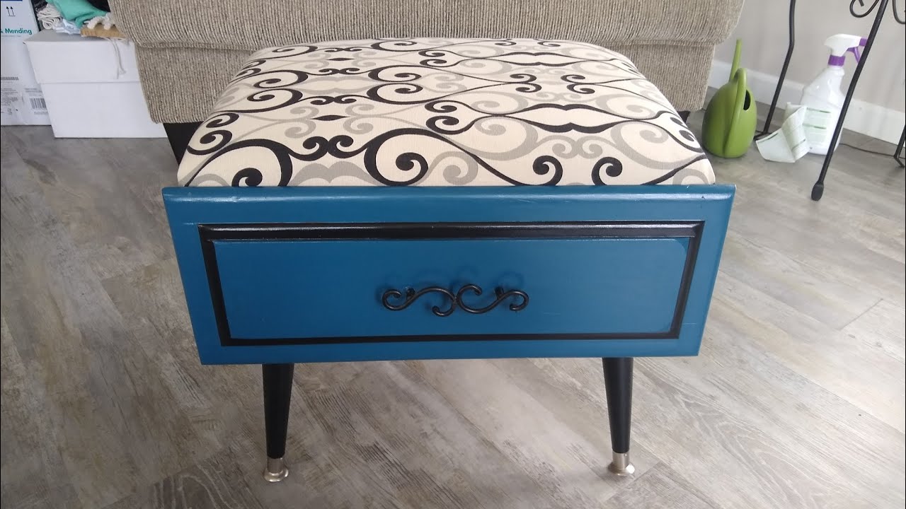 Trash to Treasure: Turning an Old Drawer into an Ottoman