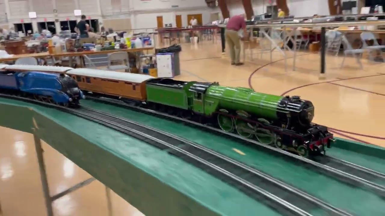 Merlin vs. Flying Scotsman  #burntfinger #livesteam #flyingscotsman #modelrailway 