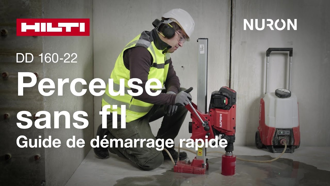 Hilti Nuron DD 160-22 – Perceuse sans fil – Guide de démarrage rapide