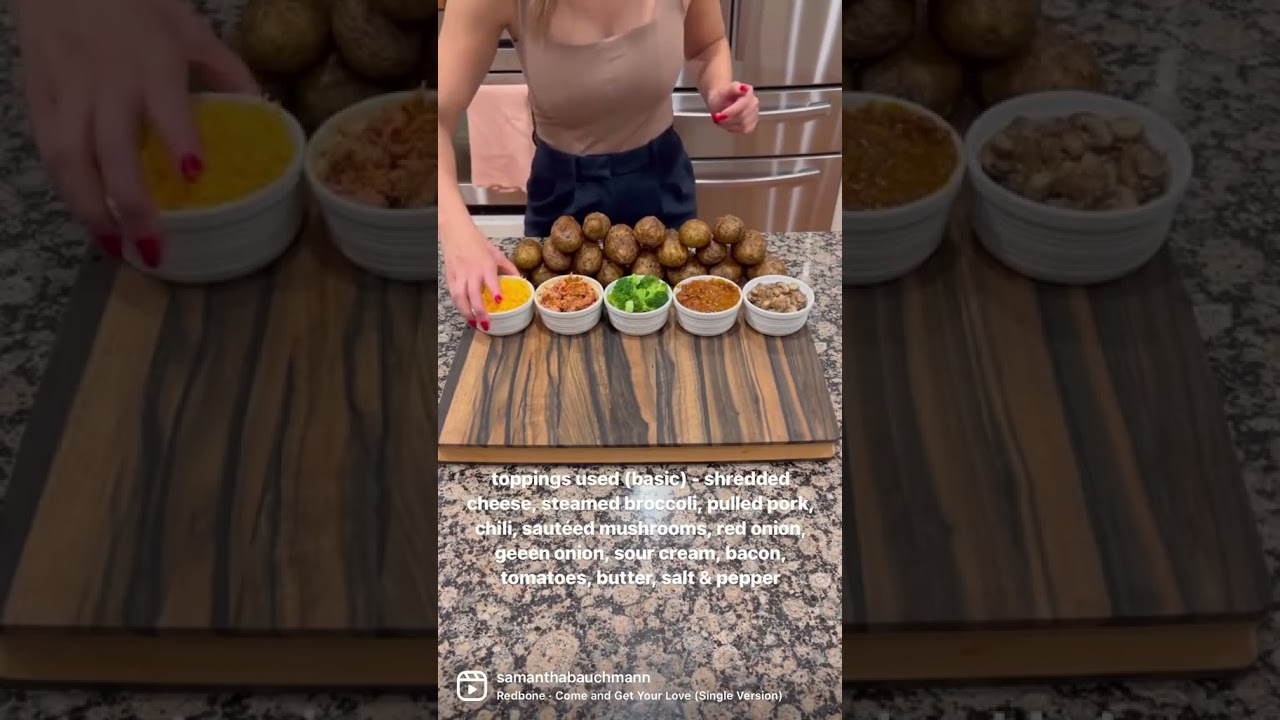 Baked Potato Bar! How to The Perfect Baked Potato   I didn&rsquo;t get the filming of this part on tape un