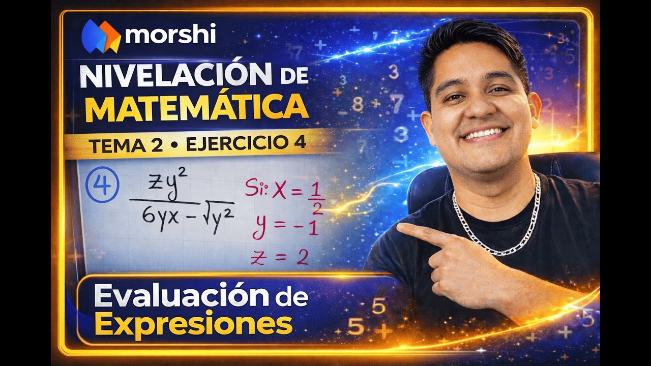 Evaluación de Expresiones Algebraicas con Sustitución | Nivelación Matemática | Ej 4 Explicado