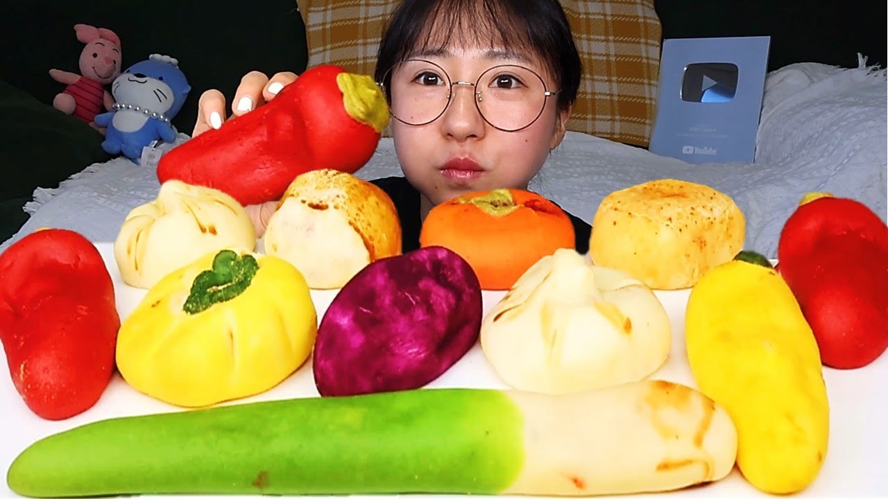 다양한 구황작물빵🥔🍠🌶️🌽🌰🧄 디저트 먹방 Dessert Mukbang