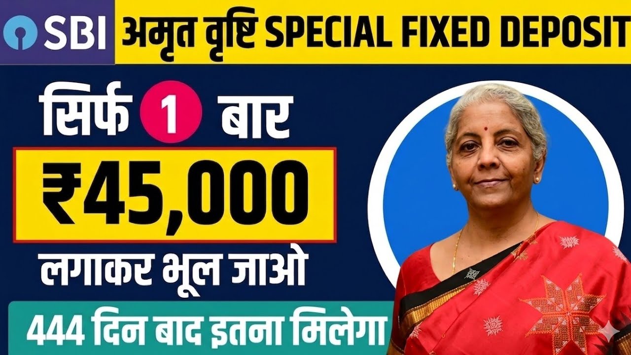 SBI Amrit Vrishti Fixed Deposit Scheme | SBI 444 days FD Scheme | SBI Best Fixed Deposit Scheme