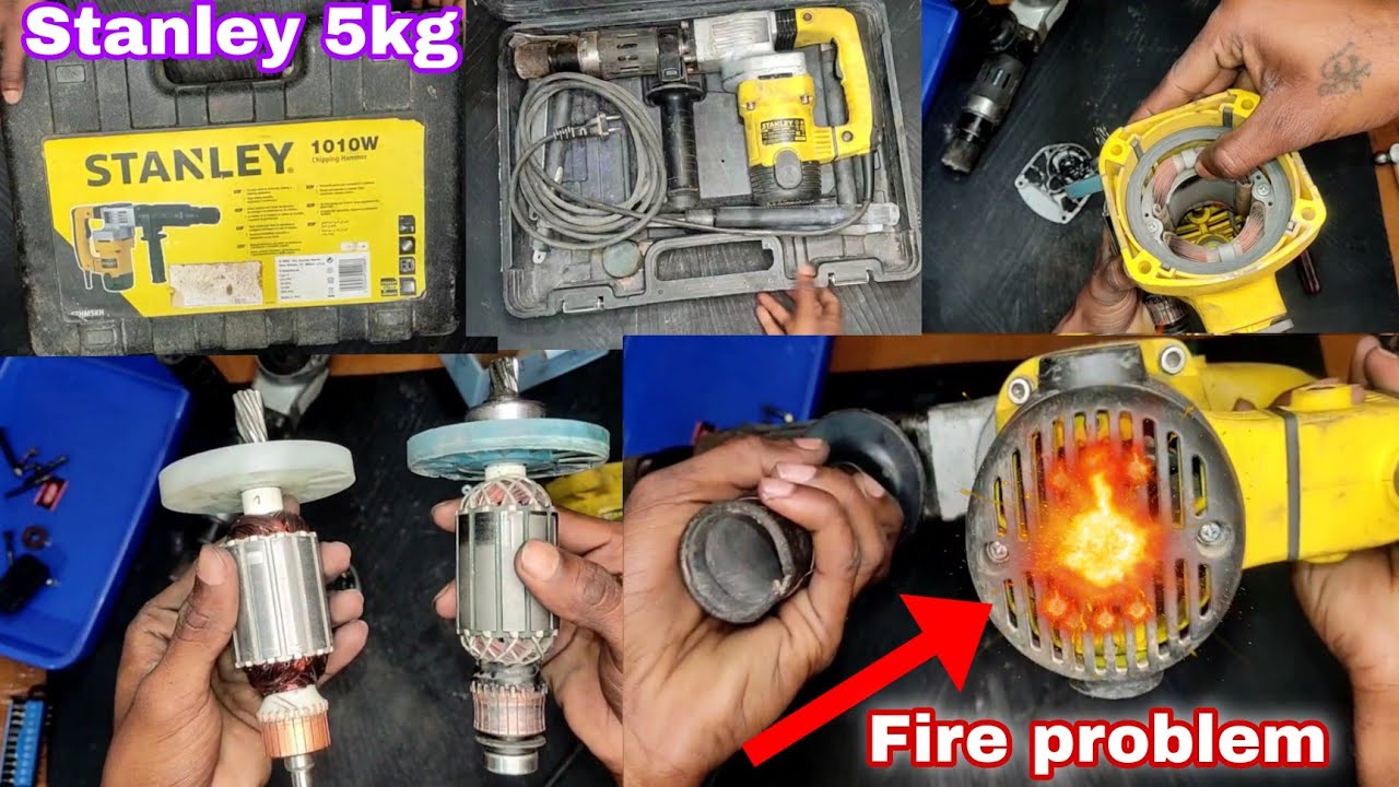 Stanley 5kg demolition hammer repair | mini breaker machine repair | concrete breaker machine repair