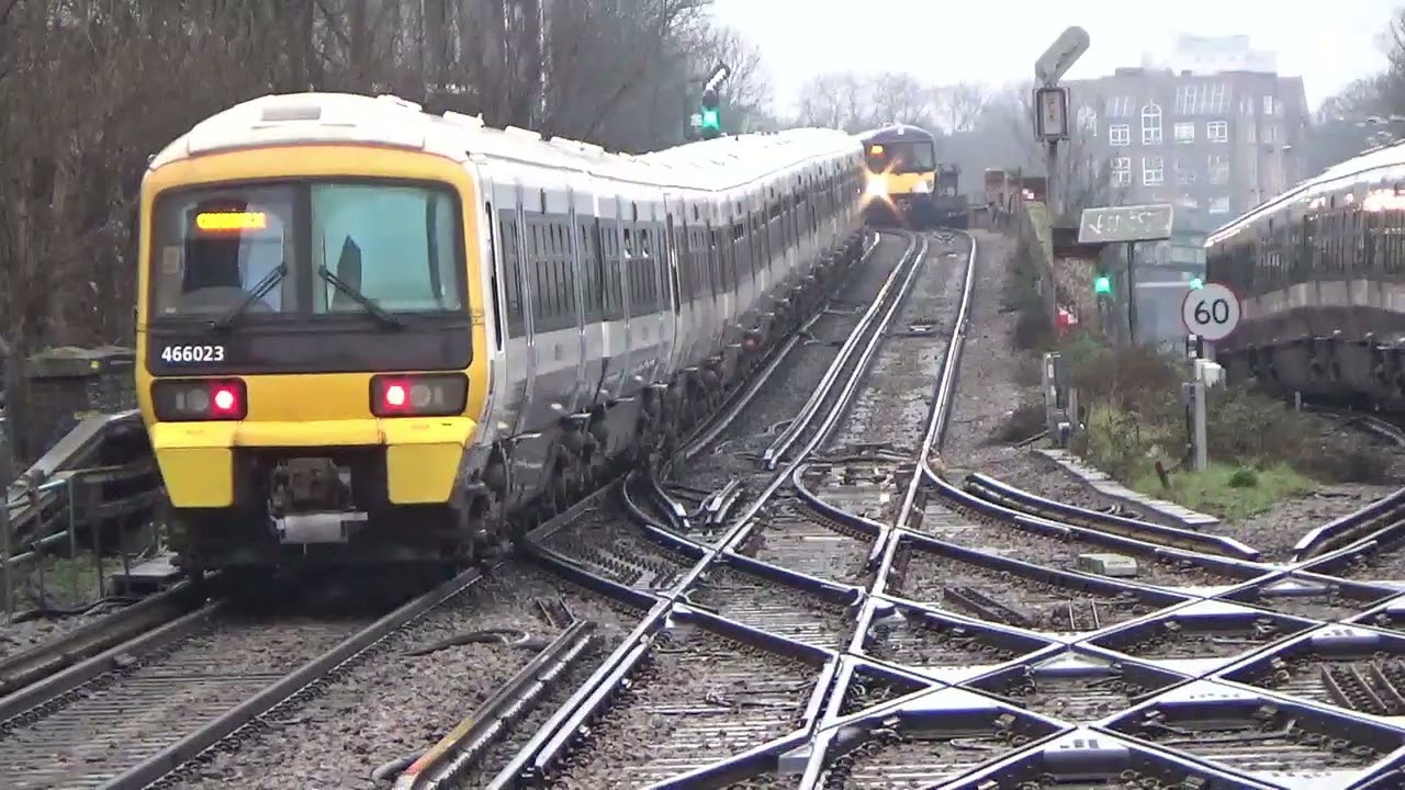 Lewisham, 05 Feb 26. Up ramp to Charing Cross, stay right for Cannon Street.