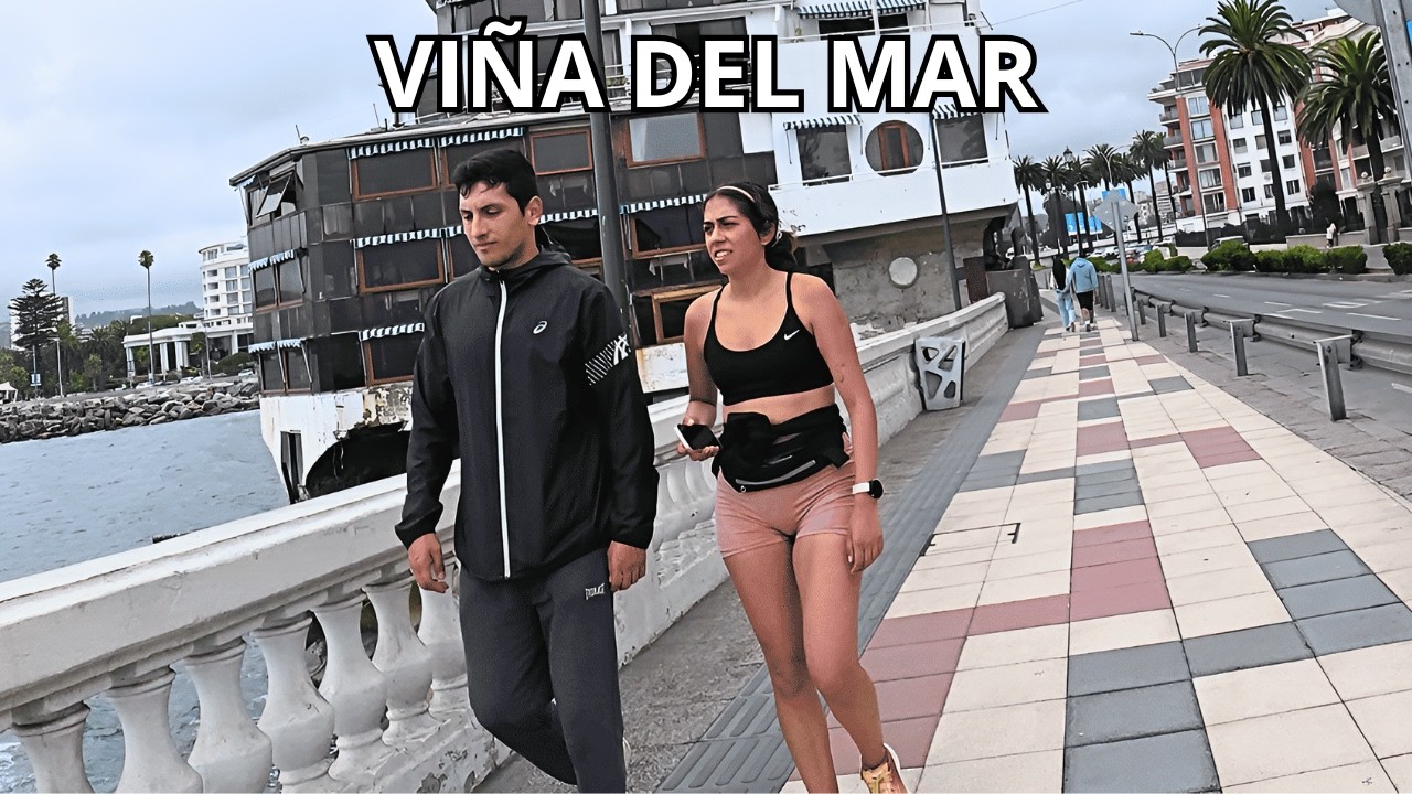 Así es caminar por Viña del Mar 🇨🇱 | Costanera en POV 4K
