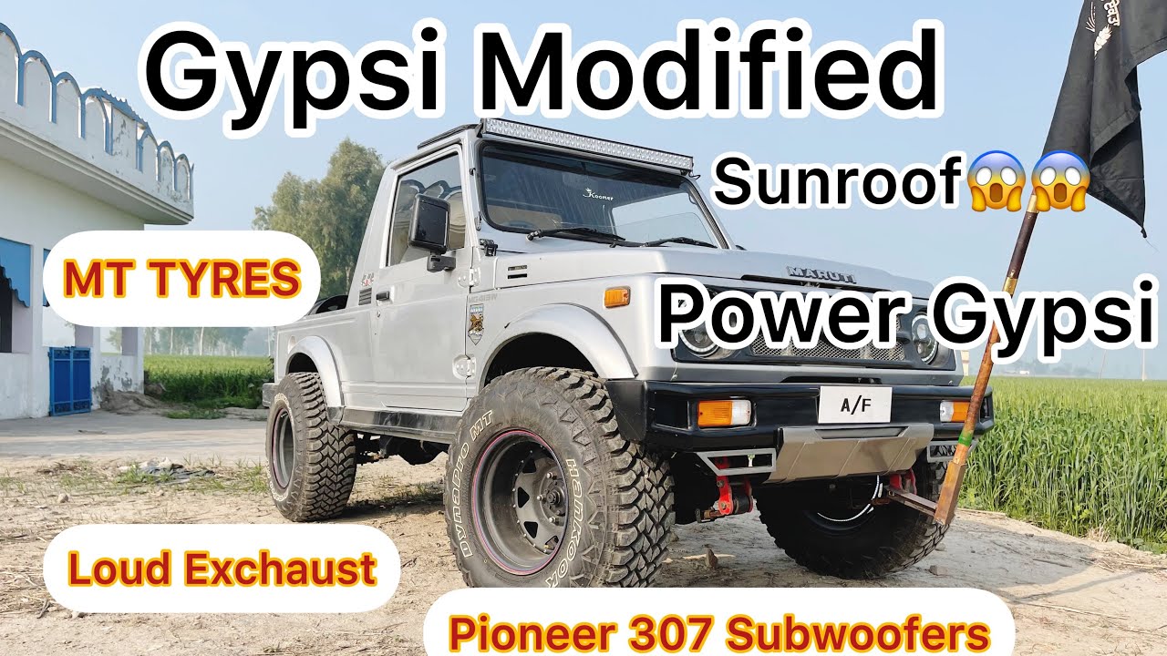 Modified Gypsy With Monsters Tyres|Modified With Sunroof |Woofers| Loud Exchaust |Kooner Gypsi