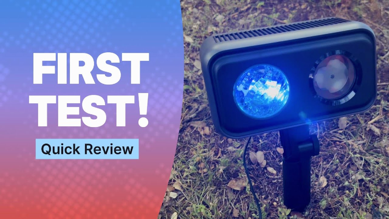 Really Quick Test & Review for GOVEE Outdoor Projector Light!