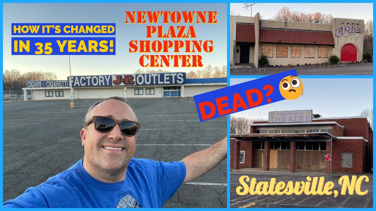 Mostly Abandoned Newtowne Plaza in Statesville, NC