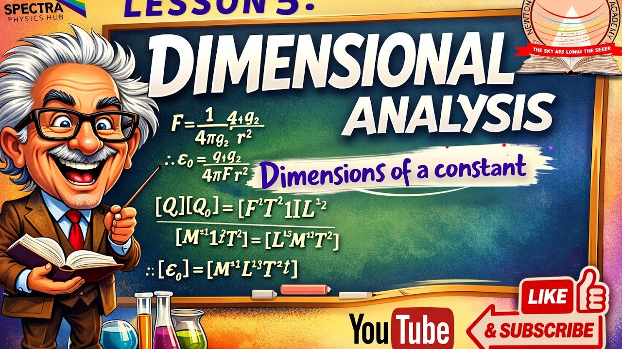 Lesson 5: Finding the dimensions of a constant #utme #sscexampreparation 