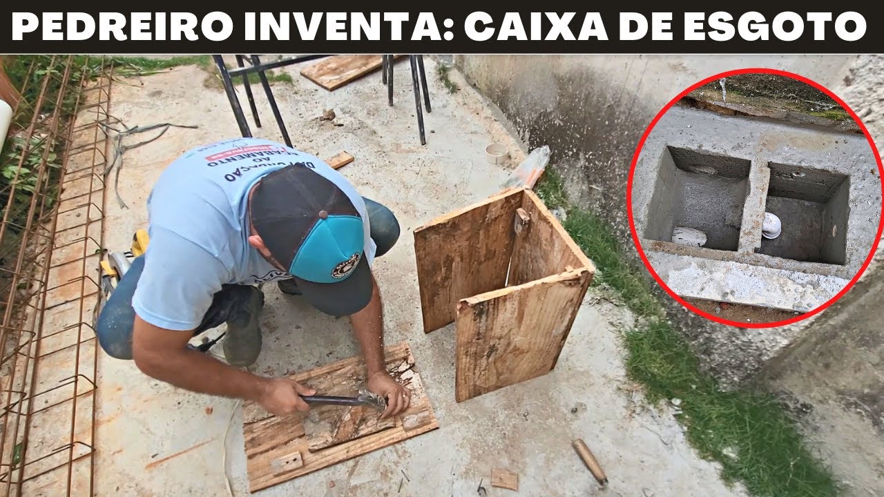PEDREIRO INVENTA CAIXA DE ESGOTO COMO VOCÊ NUNCA VIU!