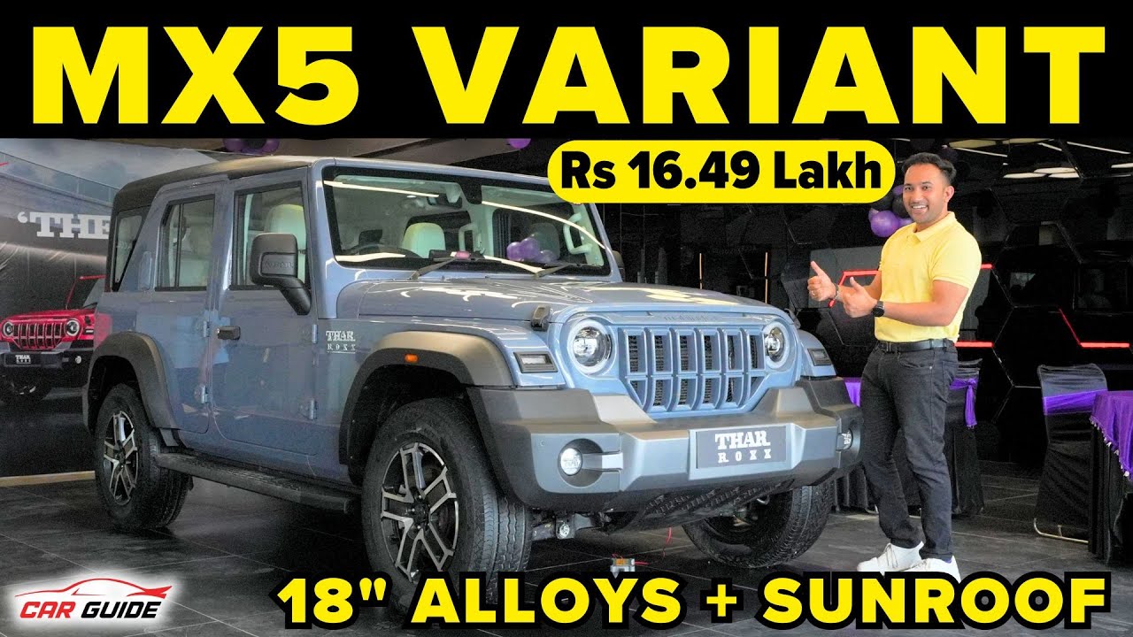Mahindra Thar Roxx MX5 Variant 🔥 Petrol + Automatic | Sunroof Model | Value for Money 🔥 Best SUV ?🔥