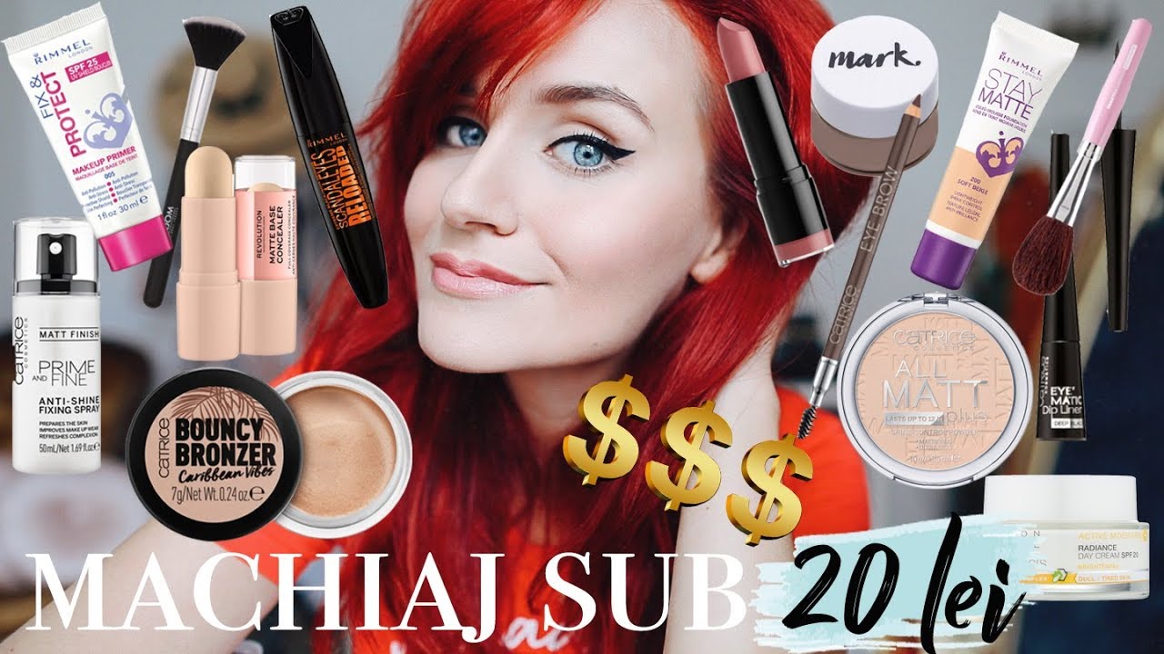 Machiaj cu produse cosmetice sub 20 de lei