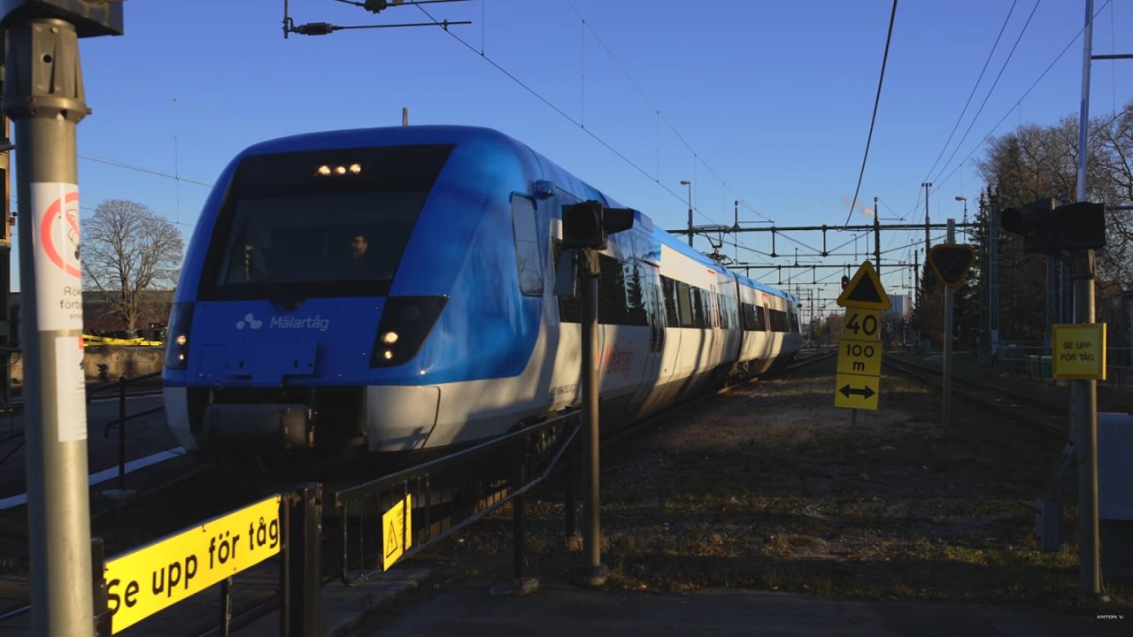 Sweden, train ride from Sala to Uppsala
