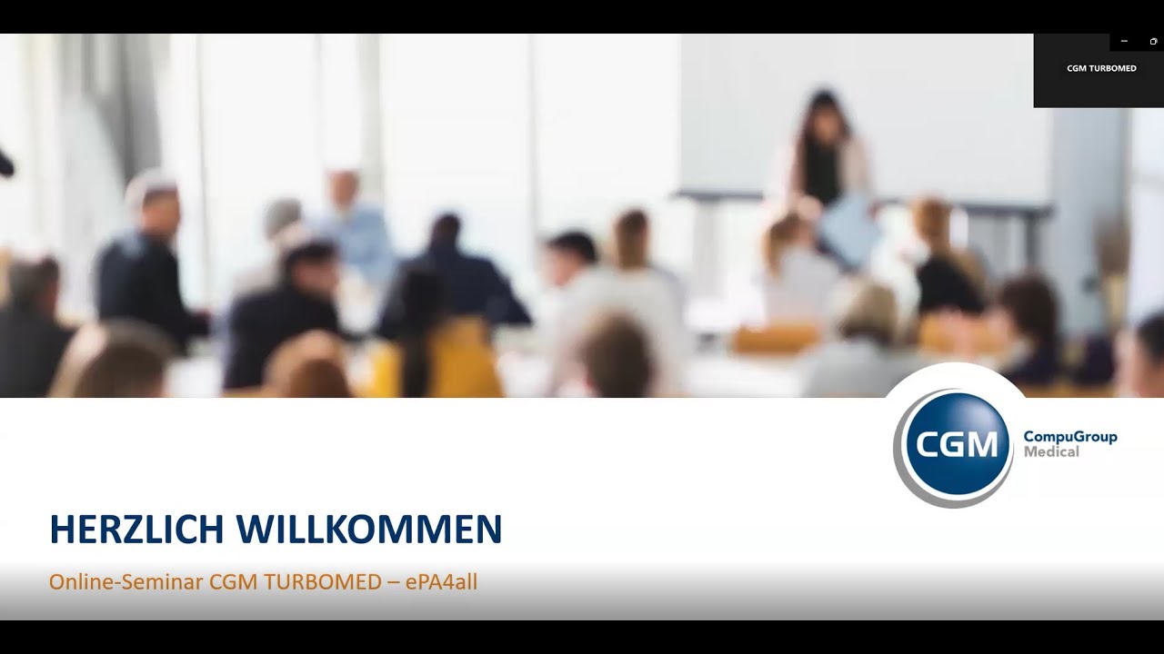 Online-Seminar: CGM TURBOMED ePA4all 16.04.25