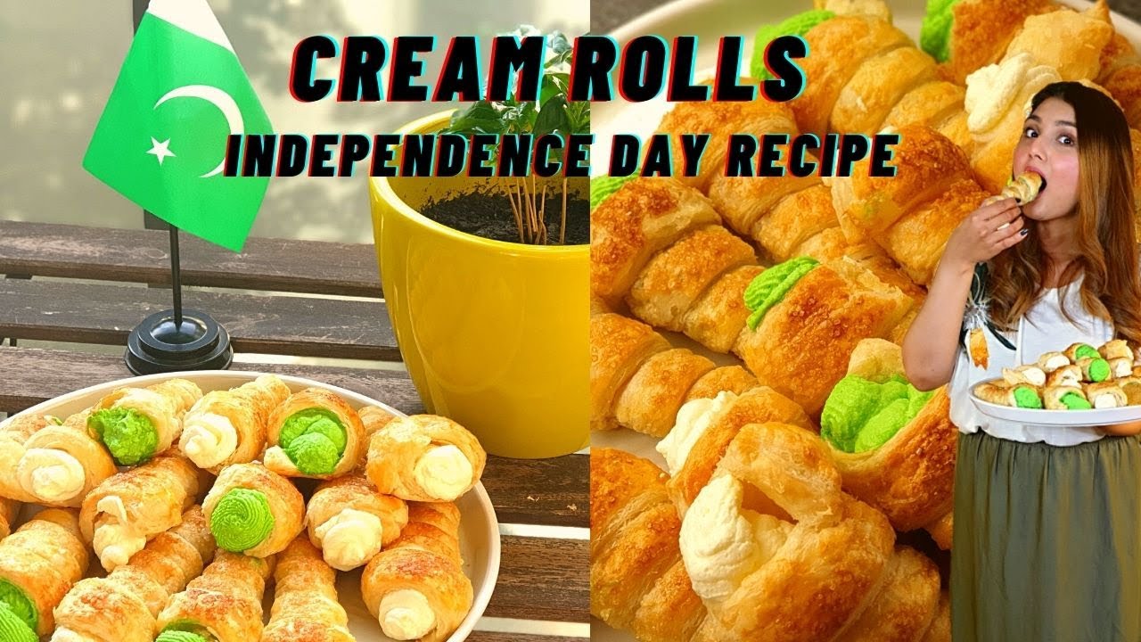 Cream Rolls | Pakistan Independence Day Recipe | Urdu/Hindi | English Subtitles | Melloz Kitchen