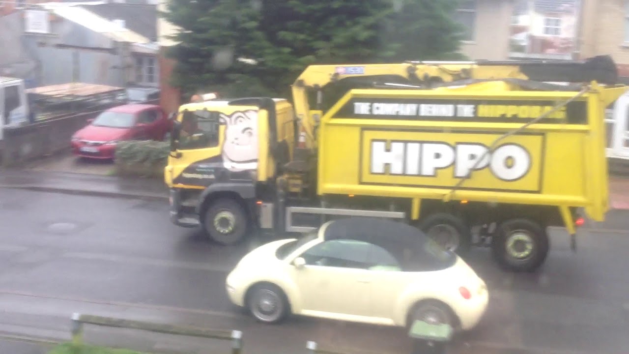 TNT & hippo bag going past Glenville Road