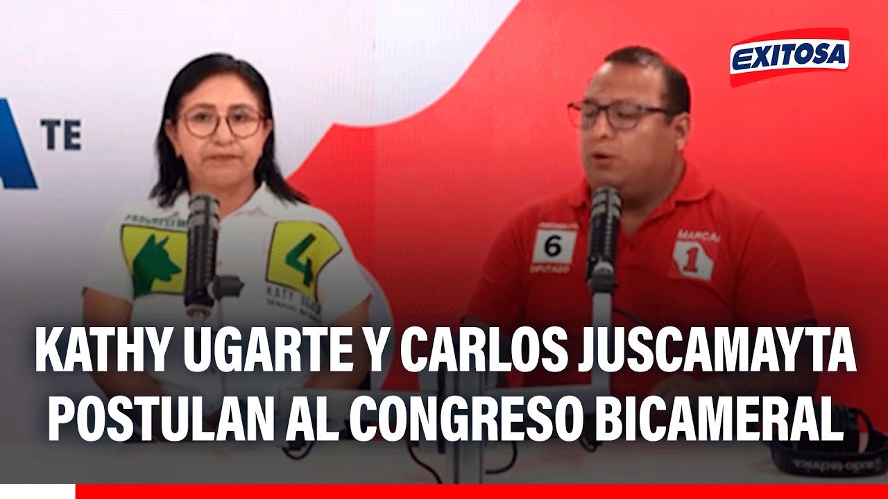 🔴🔵 Kathy Ugarte busca reelegirse y Carlos Juscamayta postula con Perú Primero al Congreso