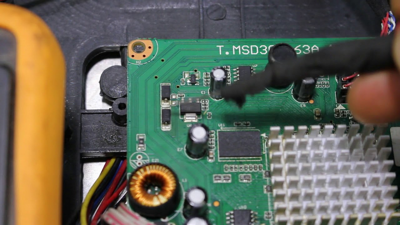 ضروري تعرف هذا العطل: إصلاح تلفاز GOLDVISION LED 2496A TNT