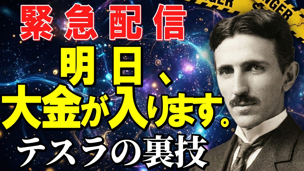 【99%が知らない】財布に「369」を書くだけでお金が舞い込む？ニコラ・テスラが愛した宇宙の法則と量子力学の真実｜周波数｜潜在意識｜成功哲学