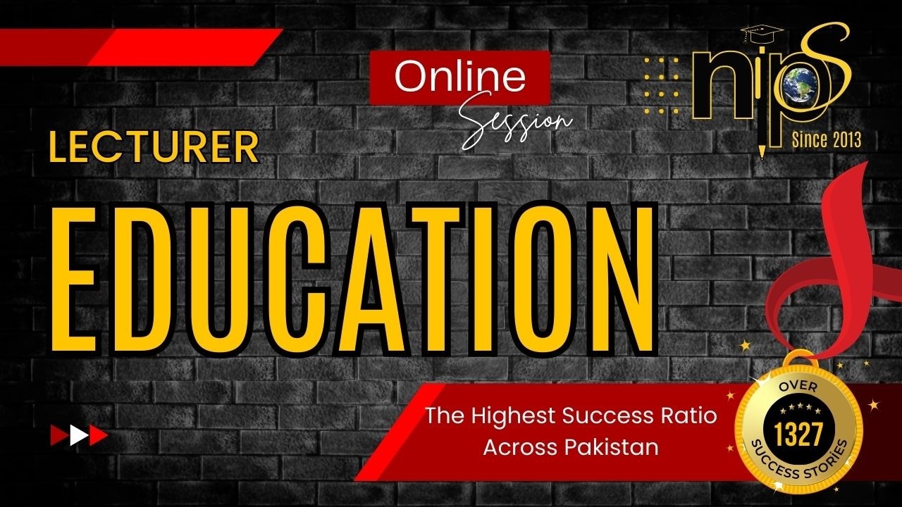 Pedagogy I Lecturer Education I Lecture #1 I Nips I Prof. Saleh Muhammad Bareach