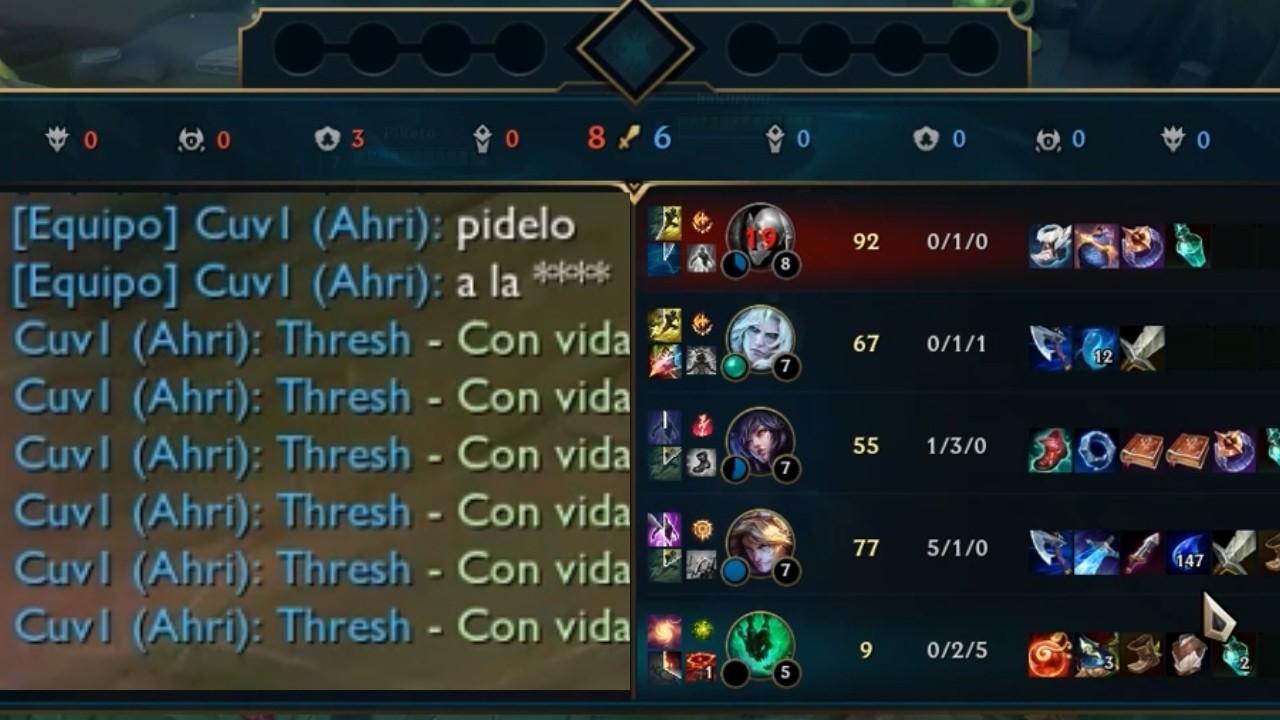 Me flamea… pero le estamos carreando la partida 🤨 | Thresh Support | League of Legends