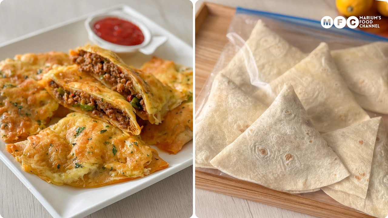 Cheesy Beef Crunch Pockets | Ramadan Iftar Make Ahead & Freeze 