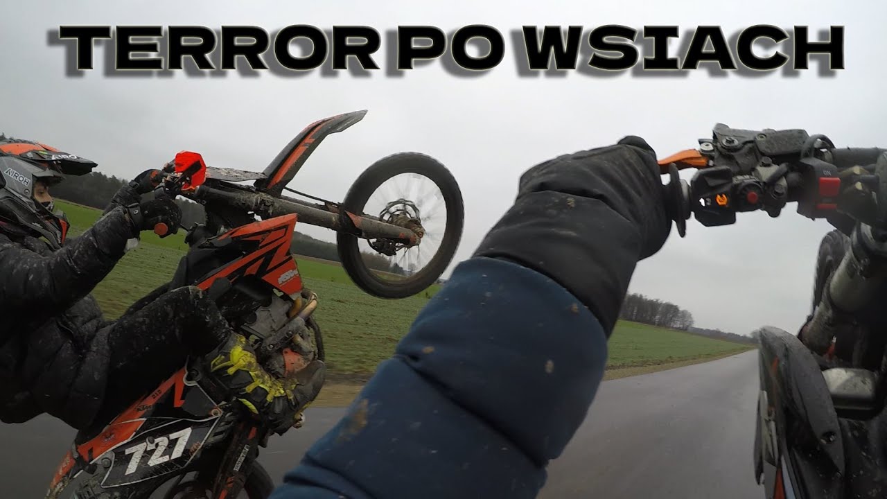 Przeloty po wioskach 🧡11 crossów 🧡4 quady 🧡Jazda na kole 🧡Terror na wsiach 🧡