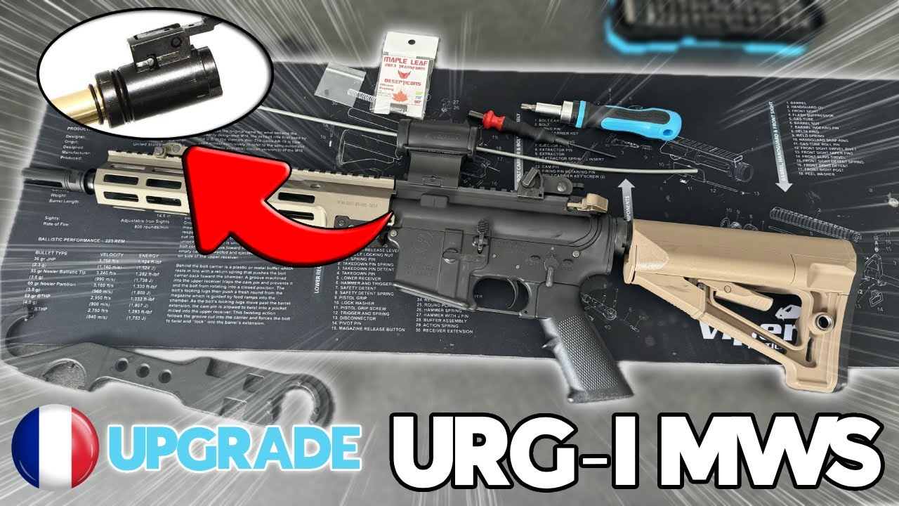 AIRSOFT Upgrade Démontage MWS URG-I et amélioration du Hop Up