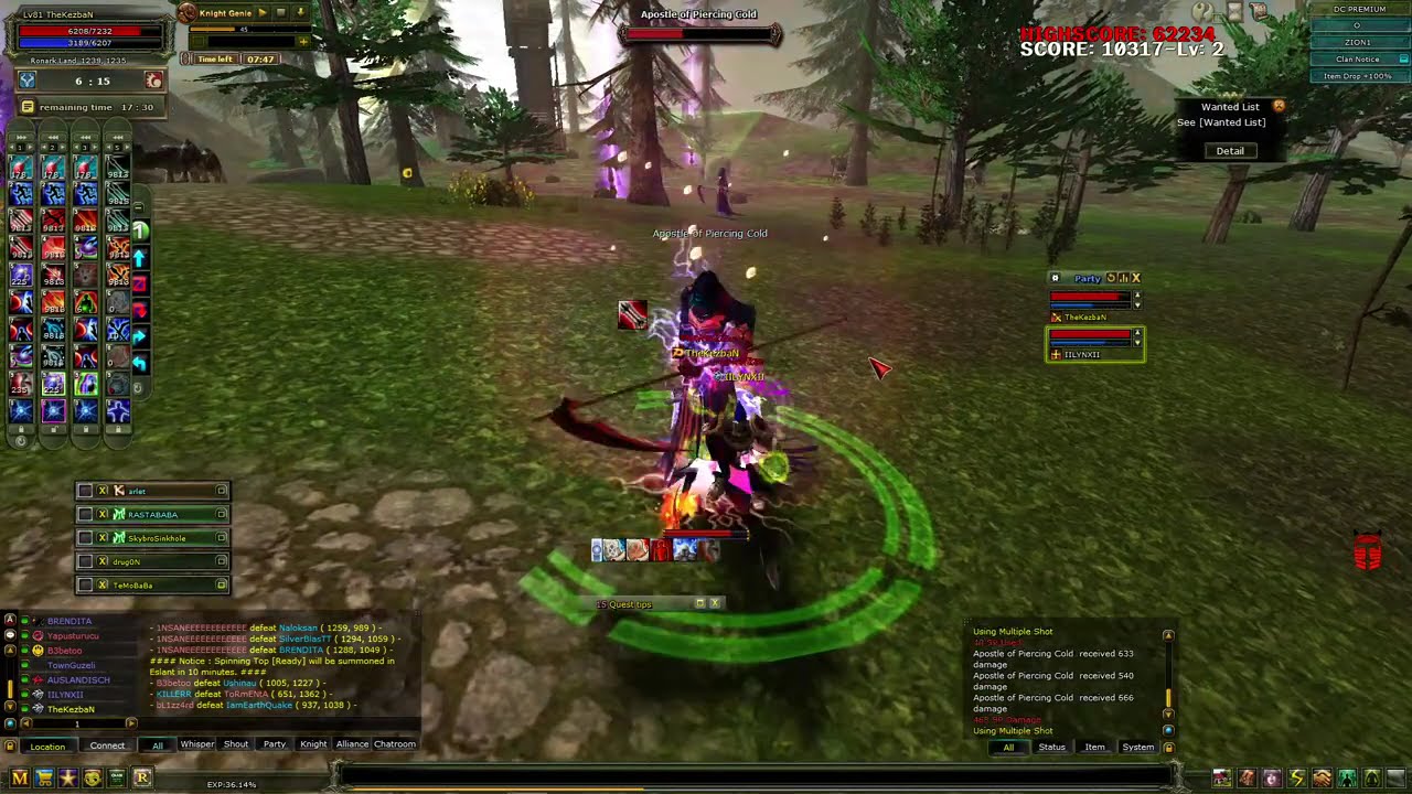 Steam Knight online Zion gece farmı