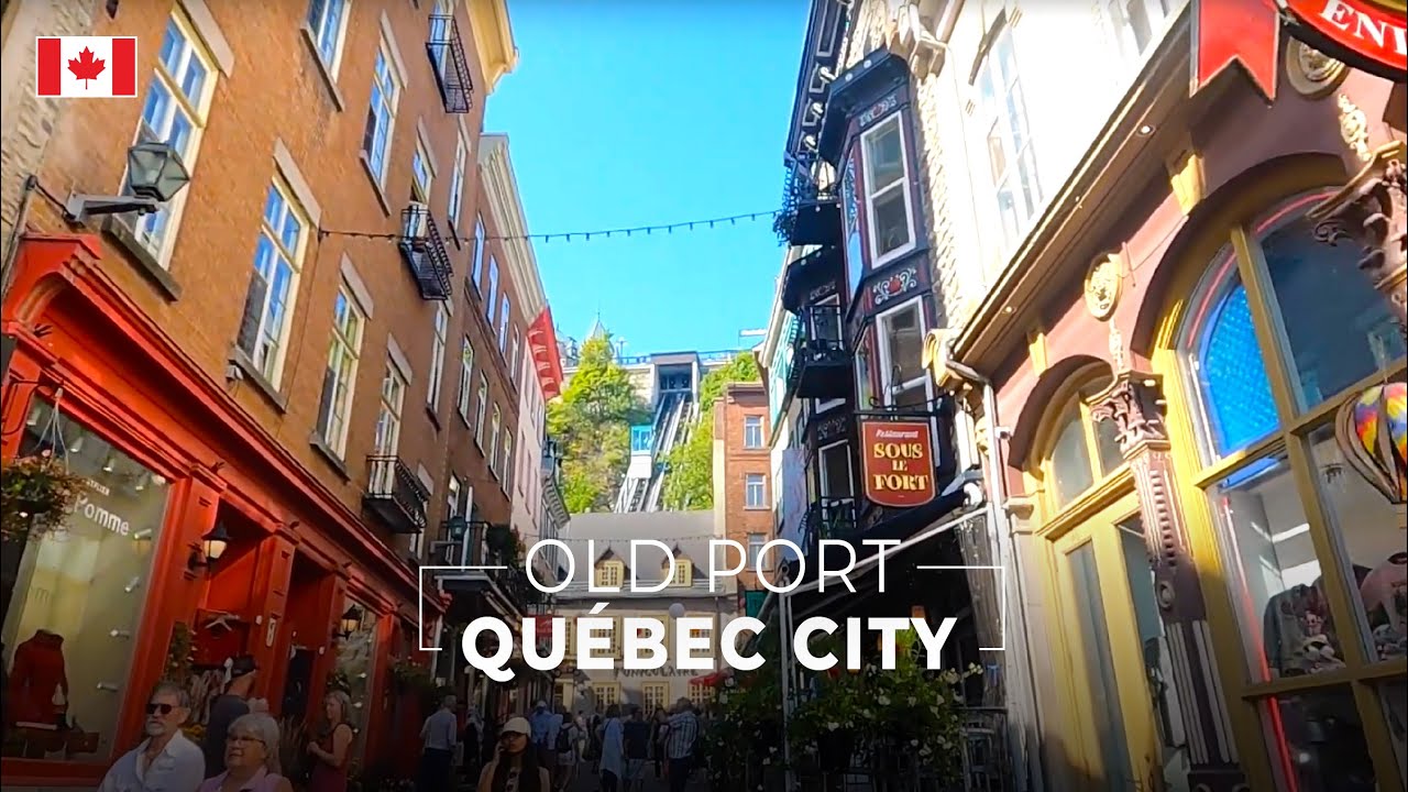 Quebec City Old Port Walking Tour [Summer 2022][1080p]
