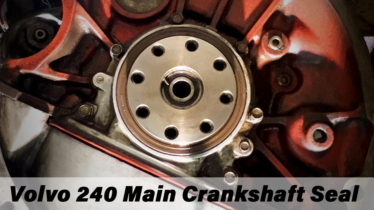 Replace Volvo 240 main crankshaft seal (between engine and gearbox)