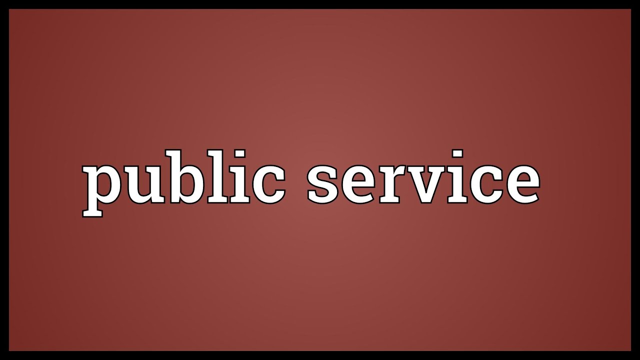 Public service Meaning