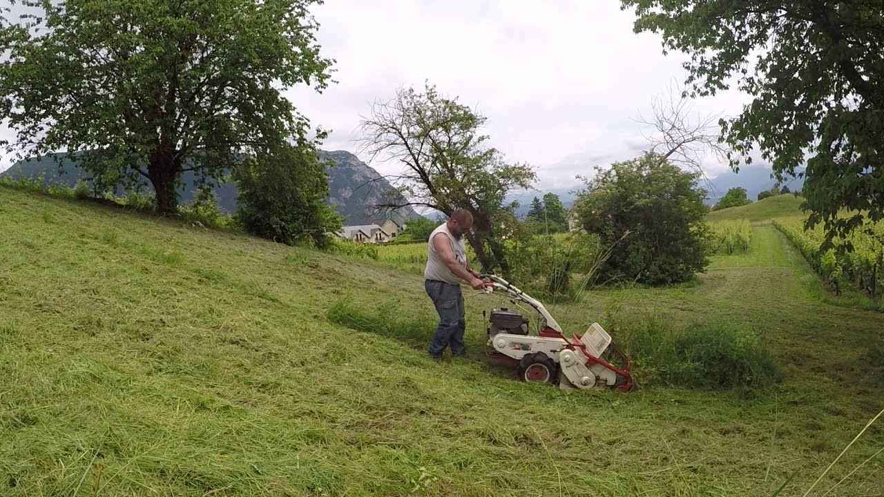 1er débroussaillage avec le tondo broyeur