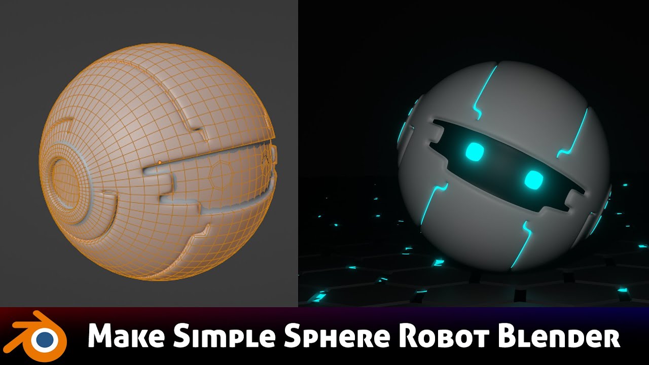Simple Sphere Robot - Blender