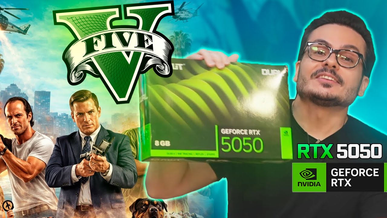 RTX 5050 rodando GTA V com FPS MUITO ALTO - Será que ela vai rodar o 6?