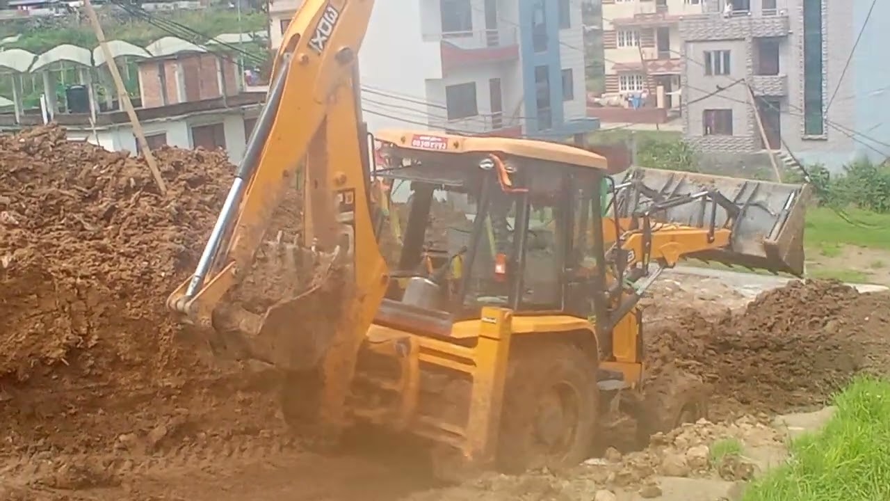 Jcb harde working palatting jamin #hardeepnain #work #nepali#cantct