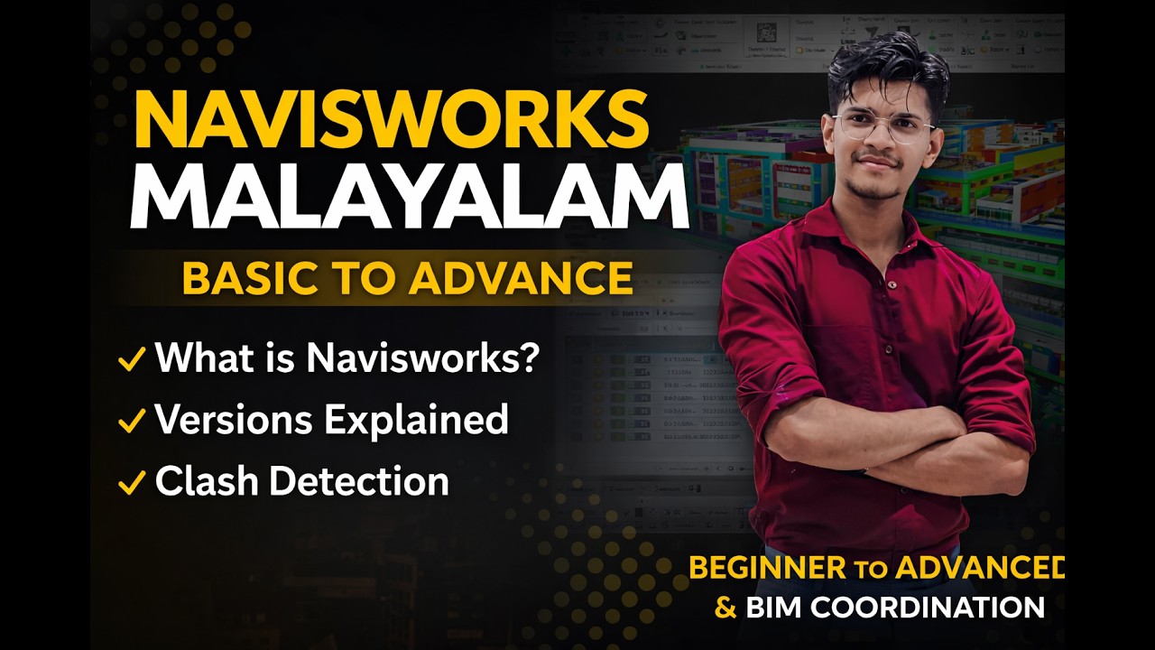 Navisworks Malayalam Tutorial | Beginner to Advanced | Clash Detection & BIM Coordination