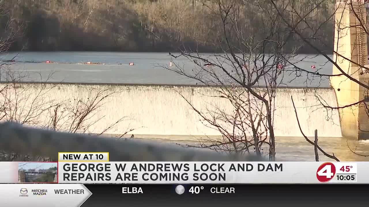 George W. Andrews Lock and Dam repairs coming soon