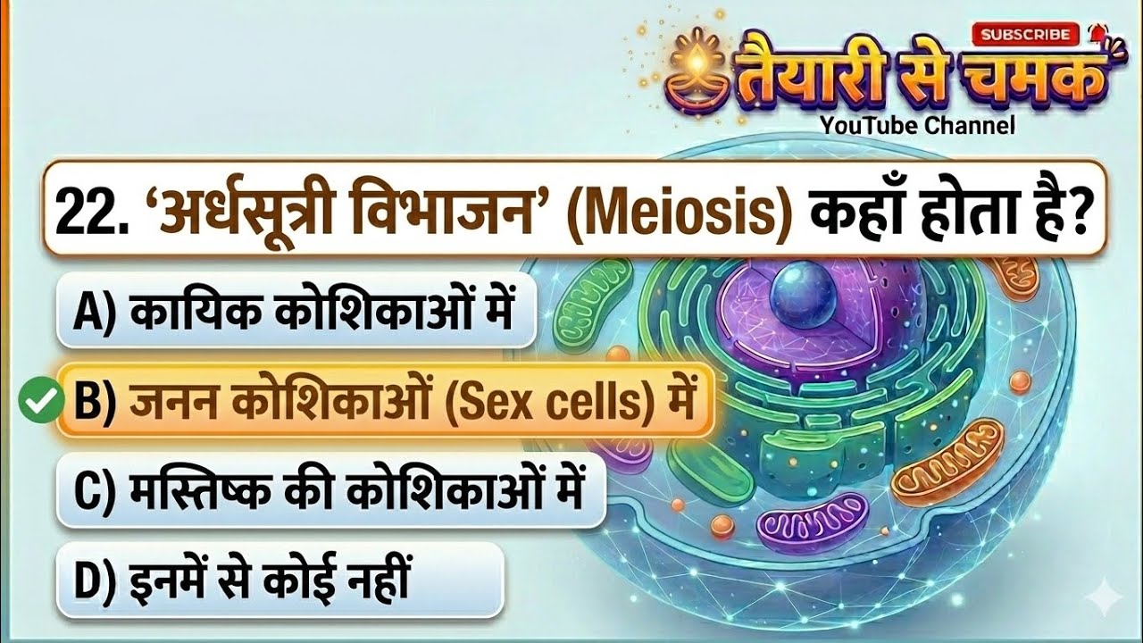 Cell (कोशिका) Complete Chapter + 100+ PYQs | For SSC, Railway, UPSC & Police Exams part 2 