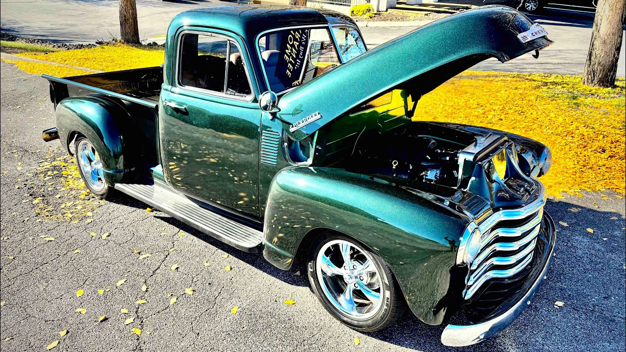 Test Drive 1952 Chevrolet 3100 LT V8 SOLD $42,900 Maple Motors #2871