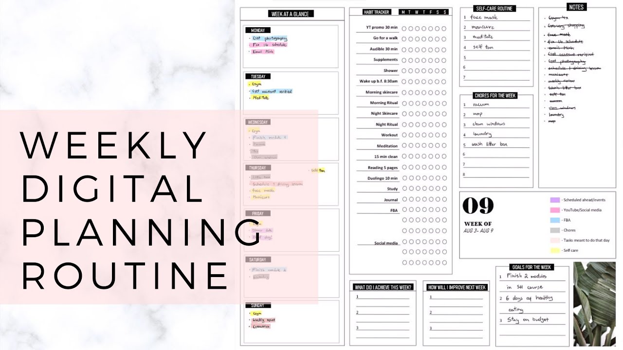 How I Plan My Week Using OneNote | DIGITAL PLANNING 101