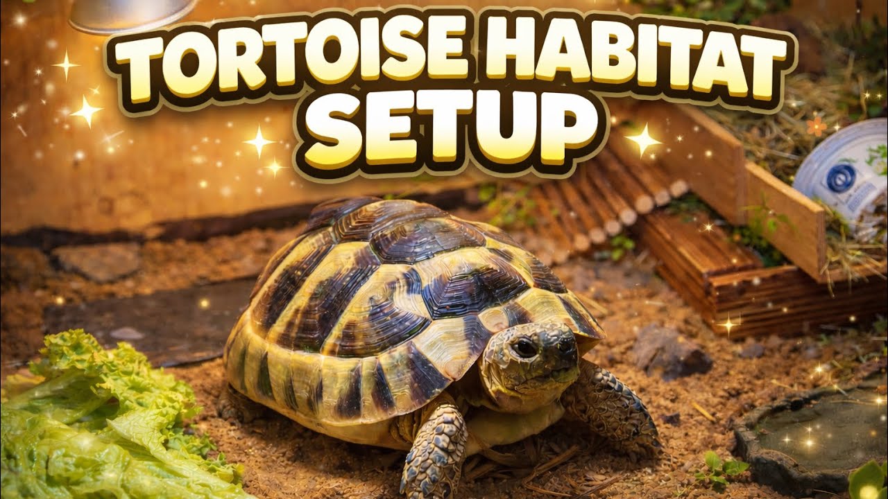 I Built the Perfect Tortoise Habitat 🐢 (Step by Step) – Beginner Friendly