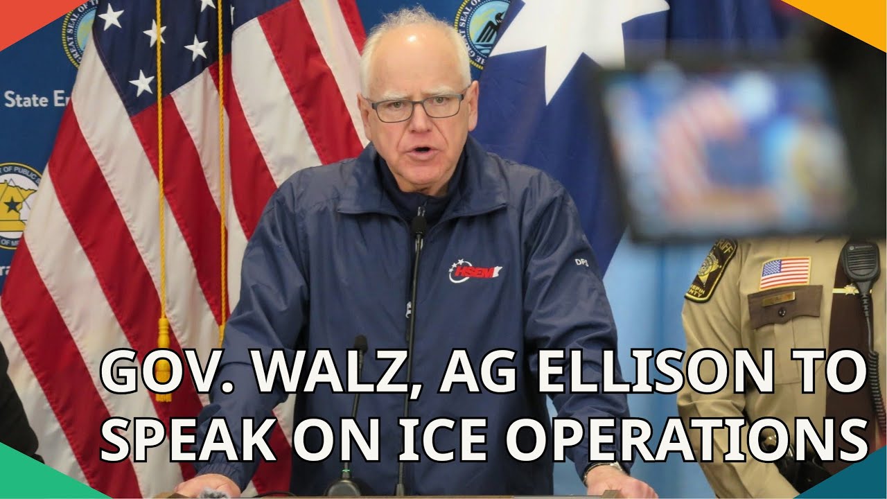 Gov. Tim Walz, Attorney General Keith Ellison to discuss shooting, ICE operations