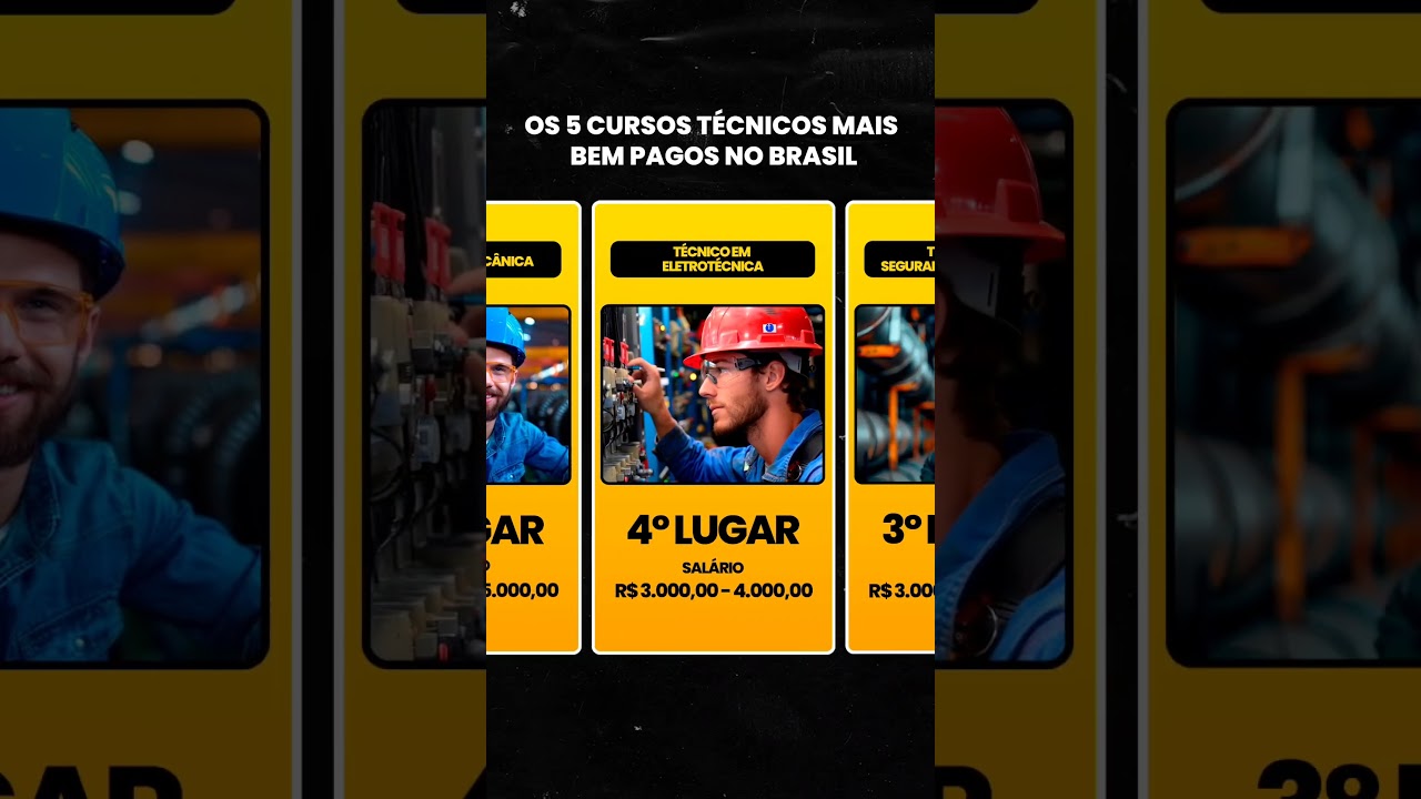 Cursos T&eacute;cnicos EAD mais bem pagos do Brasil #cursostecnicos #salario #ead