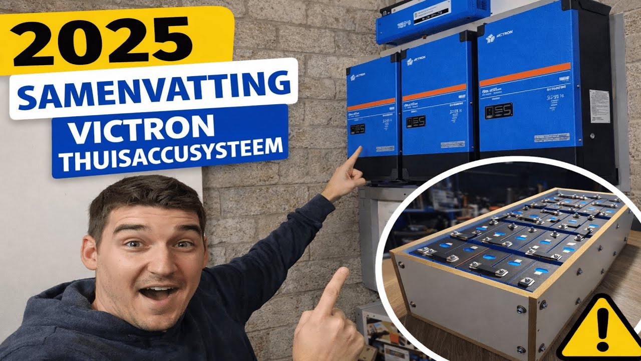 Victron 3 fasen setup bouwen met 48kwh zelfbouw LiFePo4 accu. Samenvatting 2025