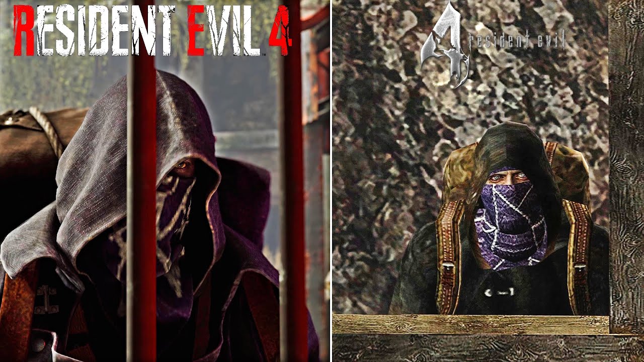 Comparativa: ENCUENTRO con el BUHONERO de RESIDENT EVIL 4 REMAKE VS ORIGINAL