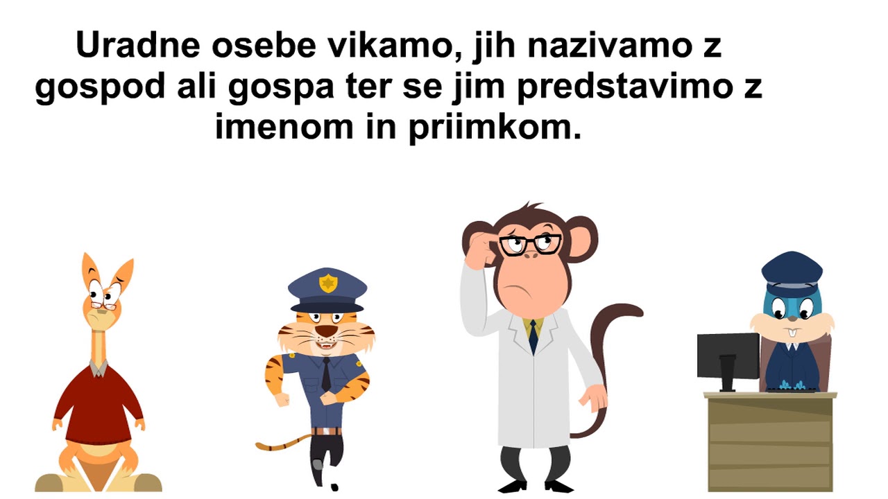 Uradni in neuradni pogovor - poučevanje na daljavo